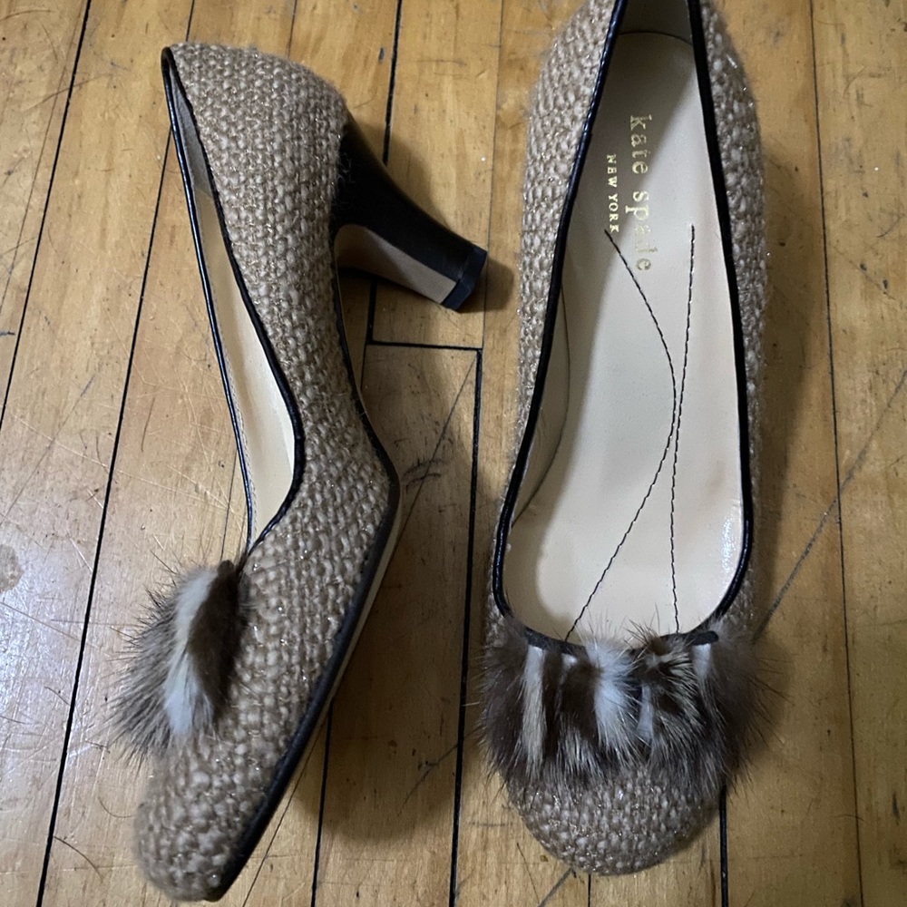 Kate Spade ♠️ Tweed Heels size 6 NEW!